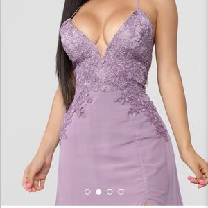 FashionNova Captivated Maxi Dress Violet Prom